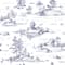 Designs Direct Nessie Novelty Toile Peel & Stick Wallpaper